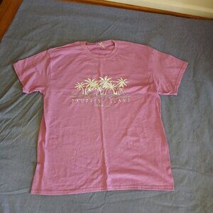 Gildan Tee shirt mauve L Dauphin Island Alabama Size L New no tag